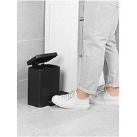 Beldray Double Compartment – 5 Litre Dual Separation Waste, Rectangular Rubbish, Removable Inner Buckets, Suitable For Bedrooms & Bathrooms, Foot Pedal Function, Black, LA035235BLKFEU7
