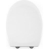 Beldray Anti-bac Toilet Seat, Soft Close, Quick Release, Easy Fit White, 23x48cm