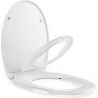 Beldray Anti-Bac Family Toilet Seat – Removable Child Seat, Soft Close, White