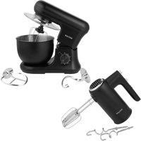 Salter Kuro Electric Stand Mixer and Hand Mixer Set Electric Whisks Black