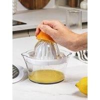 Salter 4-In-1 Citrus Juicer – Non-Slip Base, 2 Reamer Sizes, Separate Egg, Juice