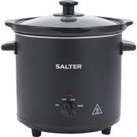 Salter 3.5L Chalkboard Slow Cooker – 3 Heat Settings, Dishwasher Safe Ceramic Pot, Keep Warm Function, Tempered Glass Lid, Cool Touch Handles, Family Sized Electric Cooker, Batch Cooking, EK6262