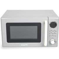 Salter Retro Grey Microwave Digital 20L Auto Presets Defrost 95 Timer Min 800W