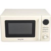 Salter Retro Cream Microwave Digital 20L Auto Presets Defrost 95 Min Timer 800W