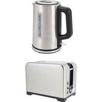 SALTER COMBO-9764 Jug Kettle & 2-Slice Toaster Bundle - Silver, Silver/Grey