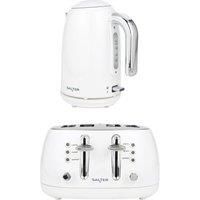 SALTER COMBO-9765 Boston Jug Kettle & 4-Slice Toaster Bundle - White, White