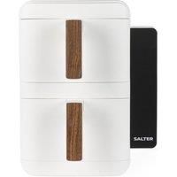 Salter Toronto VertiCook Ultra Air Fryer 9L 2 Drawers 9 Function PFAS-Free White