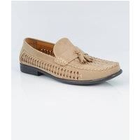 Faux Suede Woven Loafers