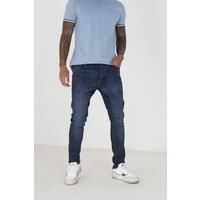 Cotton Blend Skinny Fit Denim Jeans