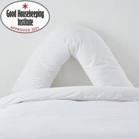 Non Iron Plain Dye White VShaped Pillowcase White