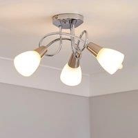 Smithson 3 Light Chrome Ceiling Fitting Silver