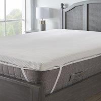 Gel Fusion Memory Foam Mattress Topper White