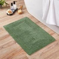 Super Soft Reversible Fern Bath Mat Green