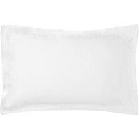 Dorma 500 Thread Count 100% Cotton Satin Plain White Oxford Pillowcase White