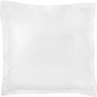 Dorma 500 Thread Count 100% Cotton Satin Plain White Continental Square Pillowcase White