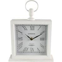 Large White Mantel Clock White