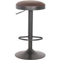 Terni Bar Stool Brown PU Leather Antique (Brown)