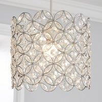 Arden Floral Chrome Easy Fit Pendant Chrome
