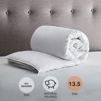 Fogarty White Goose Feather and Down All Seasons 13.5 Tog Duvet White