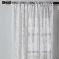 Dorma Winchester White Slot Top Single Voile Panel White