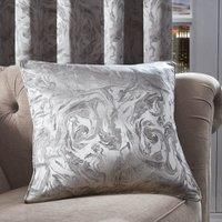 Diablo Marble Silver Cushion Silver
