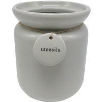 Grey Hang Tag Utensil Canister Grey