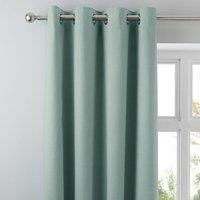 Tyla Duck Egg Blackout Eyelet Curtains Blue