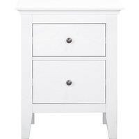 Lynton White Bedside Table White