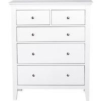 Lynton White 5 Drawer Chest White