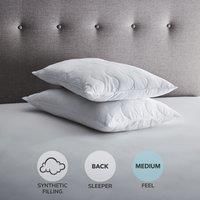 Fogarty Light & Lofty Warm Waffle Pillow Pair White