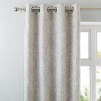 Adrianna Natural Eyelet Curtains Brown