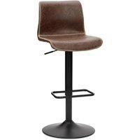 Venice Bar Stool Brown PU Leather Brown