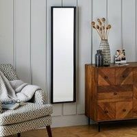 Essentials Full Length Mirror 122x32cm Black Black