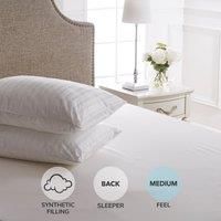 Dorma Supreme Fill MediumSupport Pillow Pair White