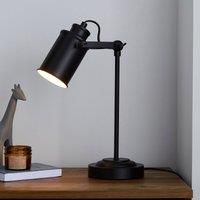 Healy Black Industrial Table Lamp Black