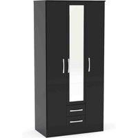 Lynx Triple Wardrobe, Mirrored