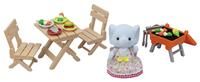 Sylvanian Families 5640 BBQ Picnic Set -Elephant Girl- - Dollhouse Playsets, Multicolor
