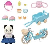 Sylvanian Families 5652 Cycle & Skate Set -Panda Girl- - Dollhouse Playset, Multicolor