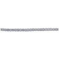 Silver Jewelco London CZ Eternity Rubover Tennis Bracelet 4mm 7 inch