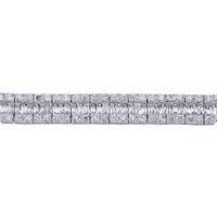 Silver Jewelco London Baguette CZ Eternity Tennis Bracelet 10mm 7 inch