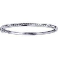 Sterling Silver CZ Eternity Baby Bangle Bracelet - GVG064