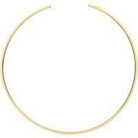 Gilded Silver Jewelco London Flat Flexi Necklace 3mm 15" with 2" Gap (Fits 17")