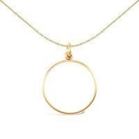 9ct Gold Jewelco London Plain Lightweight Quarter Sovereign Coin Mount Pendant