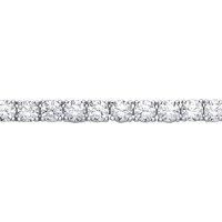 925 Silver Jewelco London CZ 4 Claw Eternity Line Tennis Bracelet 3mm 5.5 inch