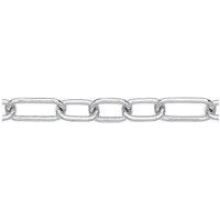 Silver Jewelco London Chunky Oval Pill Paper Clip Chain Bracelet 8mm 7.5 inch