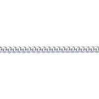 Unisex Silver Jewelco London Miami Cuban Court Curb Link Chain Bracelet 4mm 8.5"