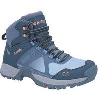 Hi-Tec V-LITE Psych WP Womens Hiking Boot, DK Turquoise/Blue/Pink, 6 UK