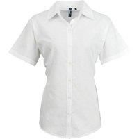 Premier Womens/ladies Signature Oxford Short Sleeve Work Shi  RW2821