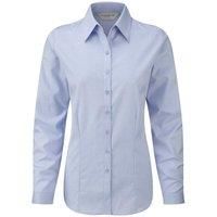 Russell Ladies/Womens Herringbone Long Sleeve Work Shirt Siz  BC2740