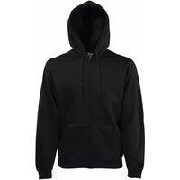 Fruit of the Loom Men/'s Zip Front Premium Hooded Sweat Jacket, Black, XX-Large